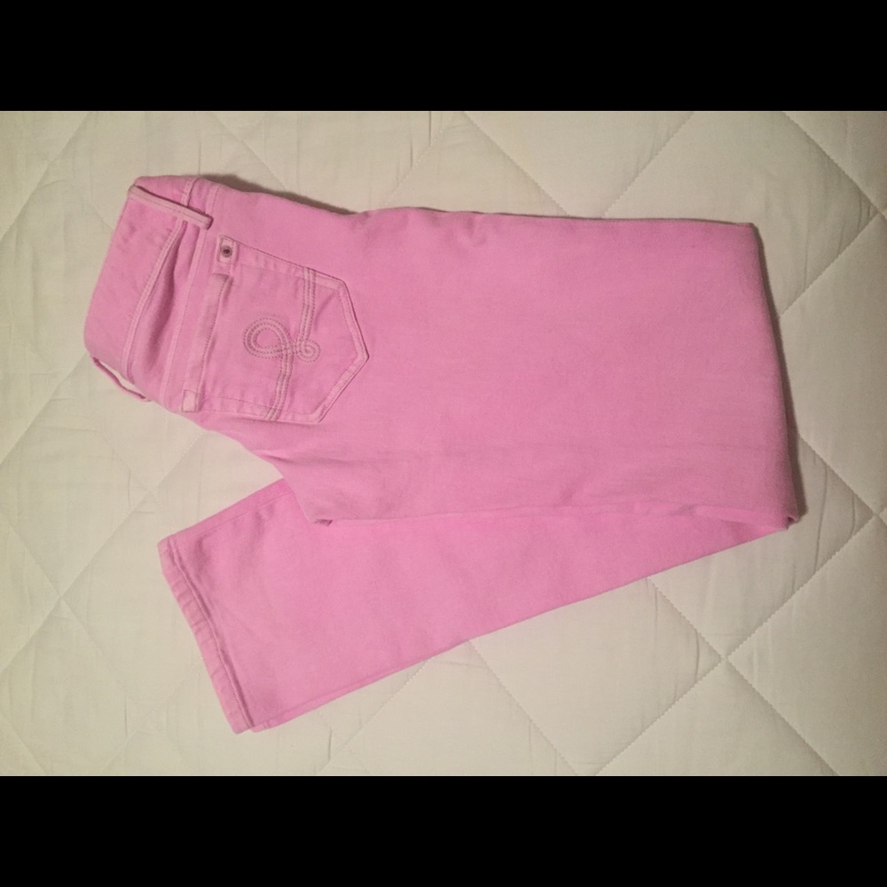 Lilly Pulitzer size 00 pink straight leg jeans!